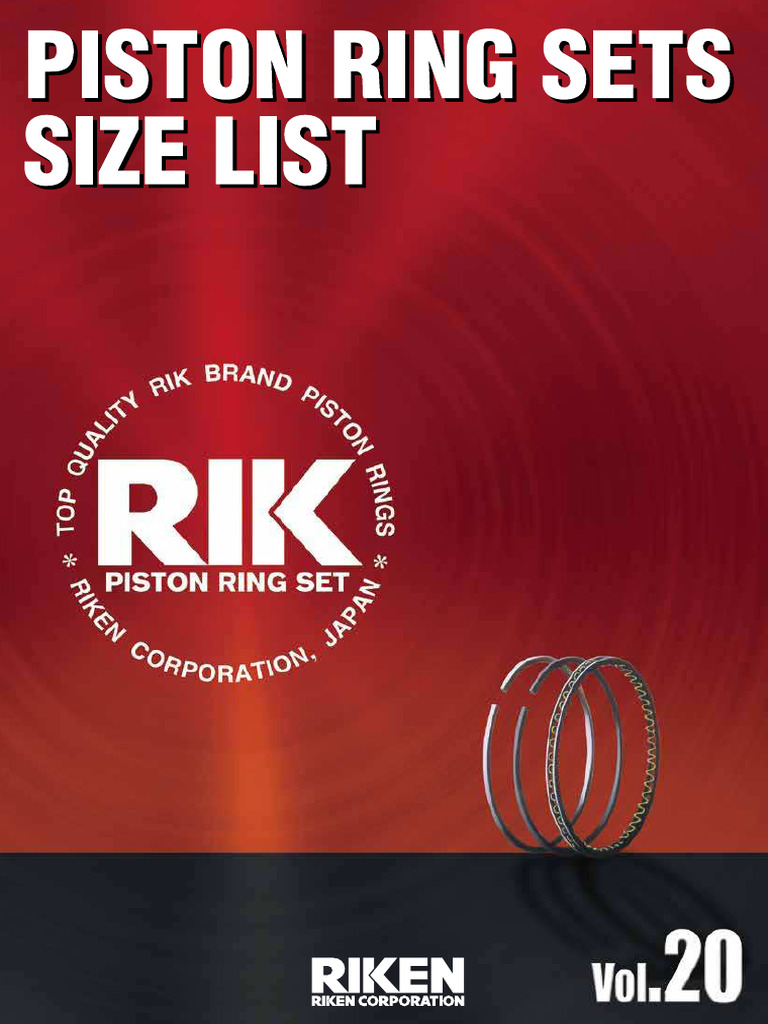Catalogo Anillos RIken | PDF