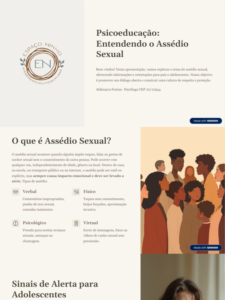 Entendendo o Assédio Sexual: Guia para Pais | PDF | Violência ...