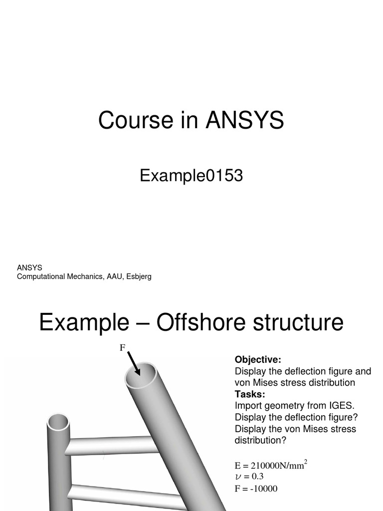ANSYS Offshore Structure Analysis Guide | PDF | Applied And ...