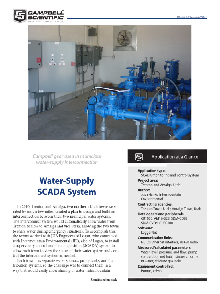 08 64utah-SCADA | PDF | Scada | Programmable Logic Controller