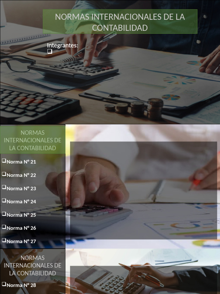 Normas Internacionales De La Contabilidad Pdf