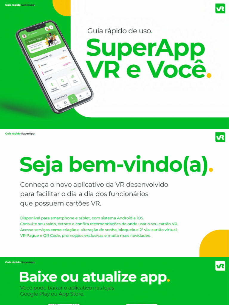 Guia do SuperApp VR: Funcionalidades e Uso | PDF | Aplicativo para ...