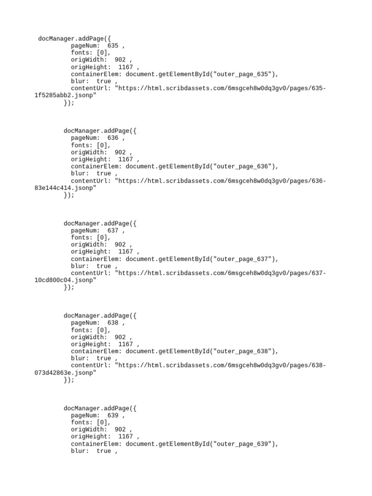 Document Page Management Script | PDF