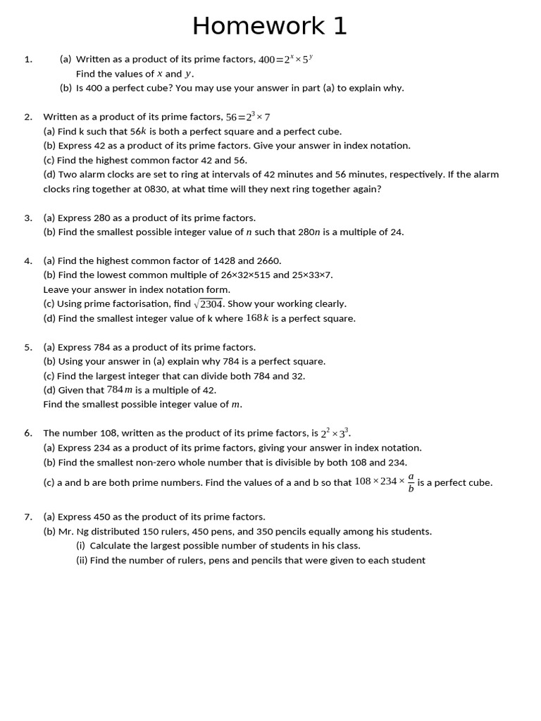 Homework 1 | PDF