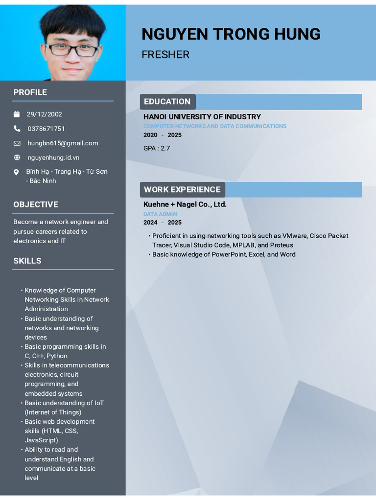 NGUYEn TROng HUng TopCV - VN 300425.231631 | PDF