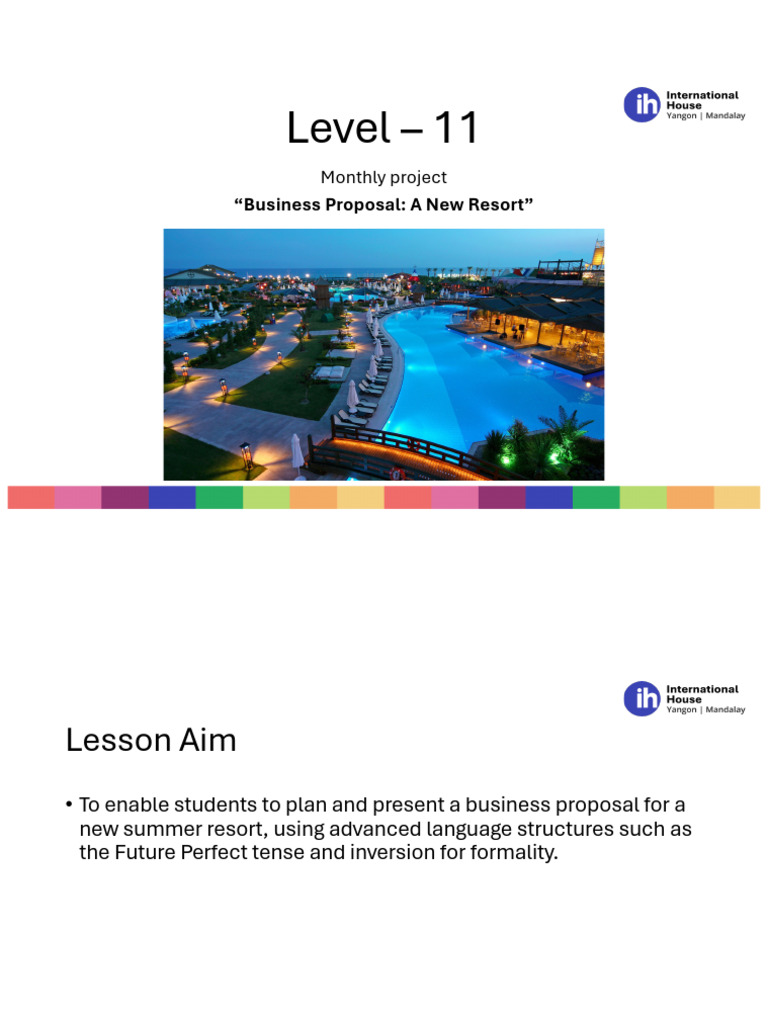 Level 11 Apr Project - Business Proposal A New Resort | PDF | Natural ...