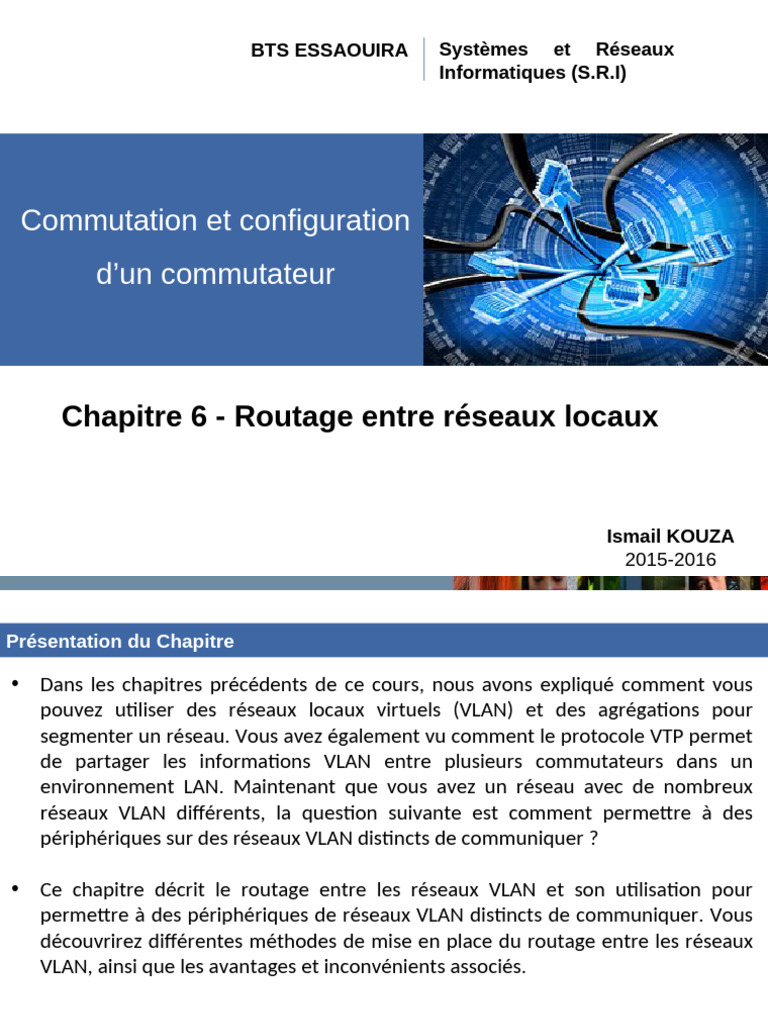 Routage entre VLAN dans un réseau local | PDF | Routage | Adresse IP