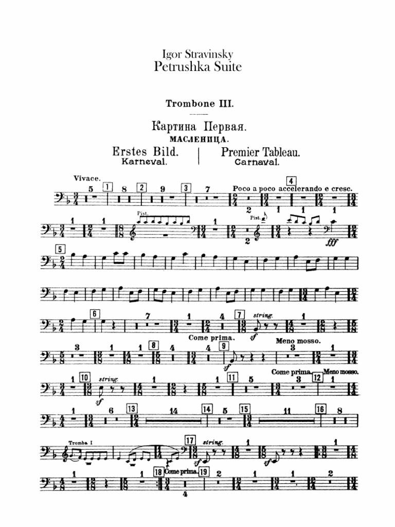 Petrushka Excerpt | PDF