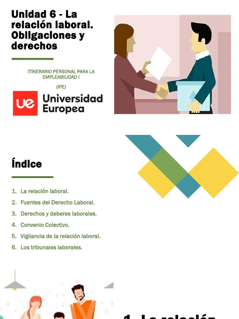 Unidad+6+-+La+relaci%C3%B3n+laboral | PDF | Derecho laboral | Salario