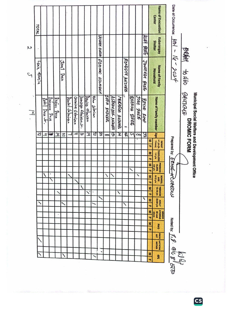Dromic Form Final Report Tongo Bantigue | PDF