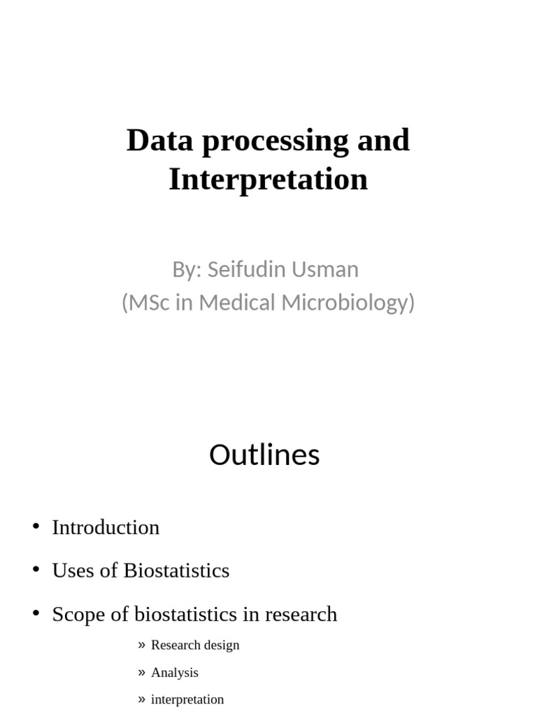 Data Processing and Interpretation in Research | PDF | Biostatistics ...