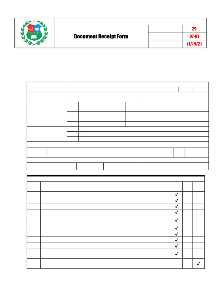USC REC Document Submission Checklist | PDF