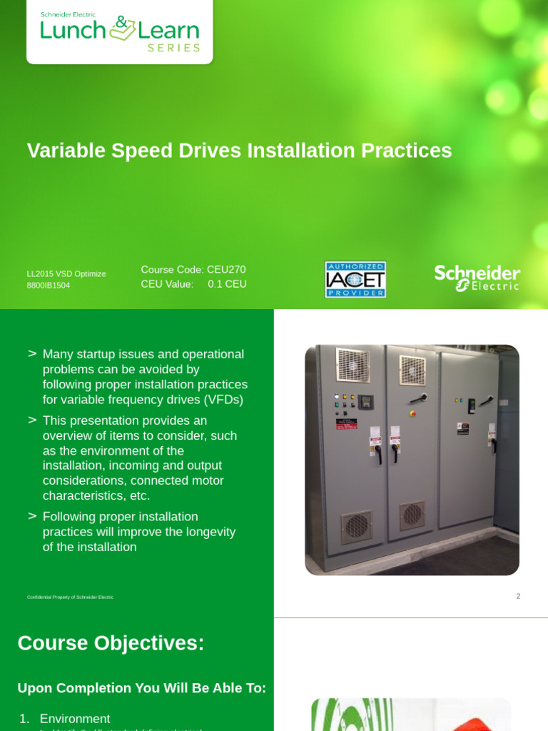 Variable Speed Drive Installation Guide | PDF | Power Inverter ...
