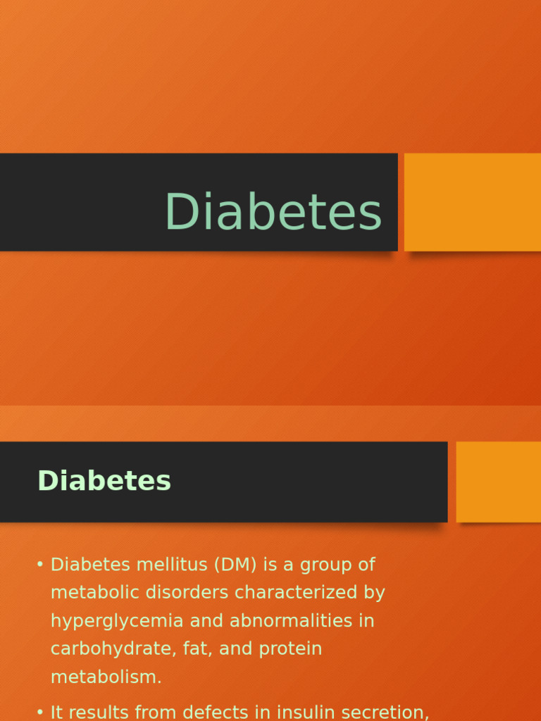 Understanding Diabetes: Types and Management | PDF | Diabetes ...