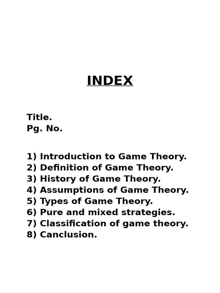 Decision Theroy PROJECT | PDF | Game Theory | Economics Of Uncertainty