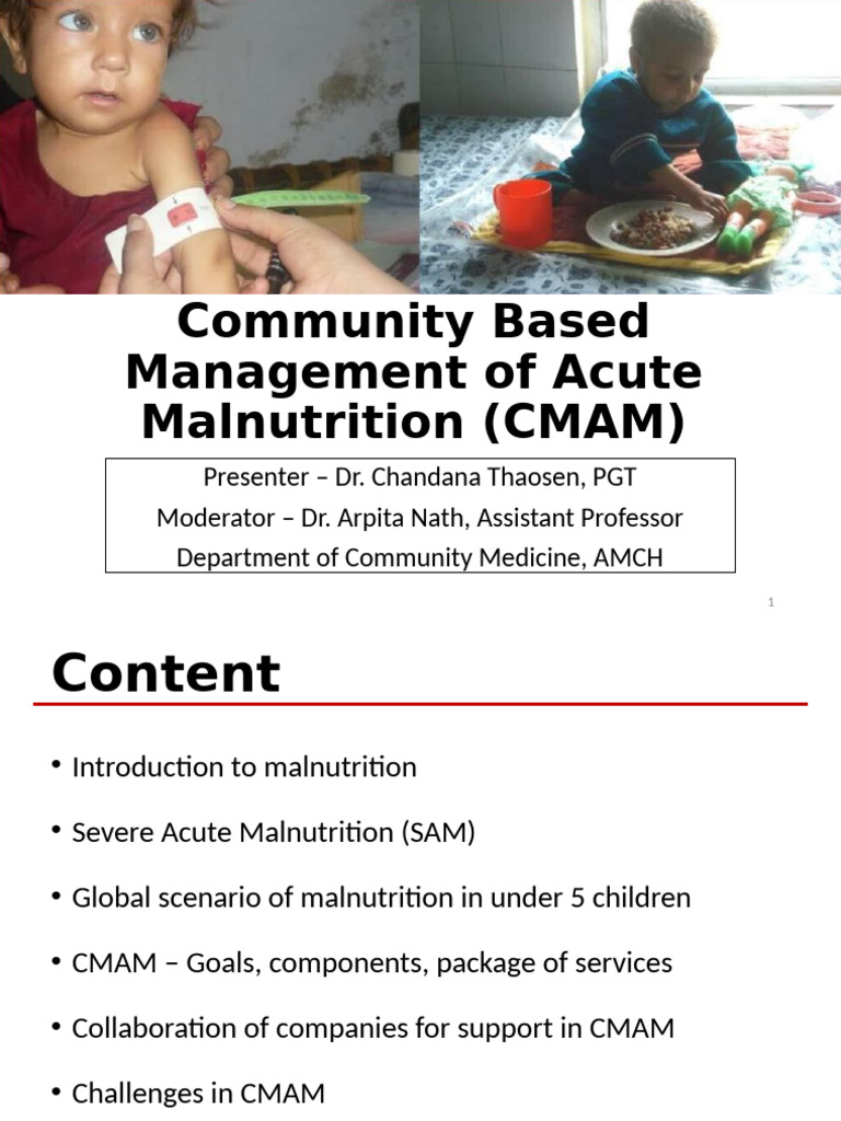 Community Based Management of Acute Malnutrition (CMAM | PDF ...