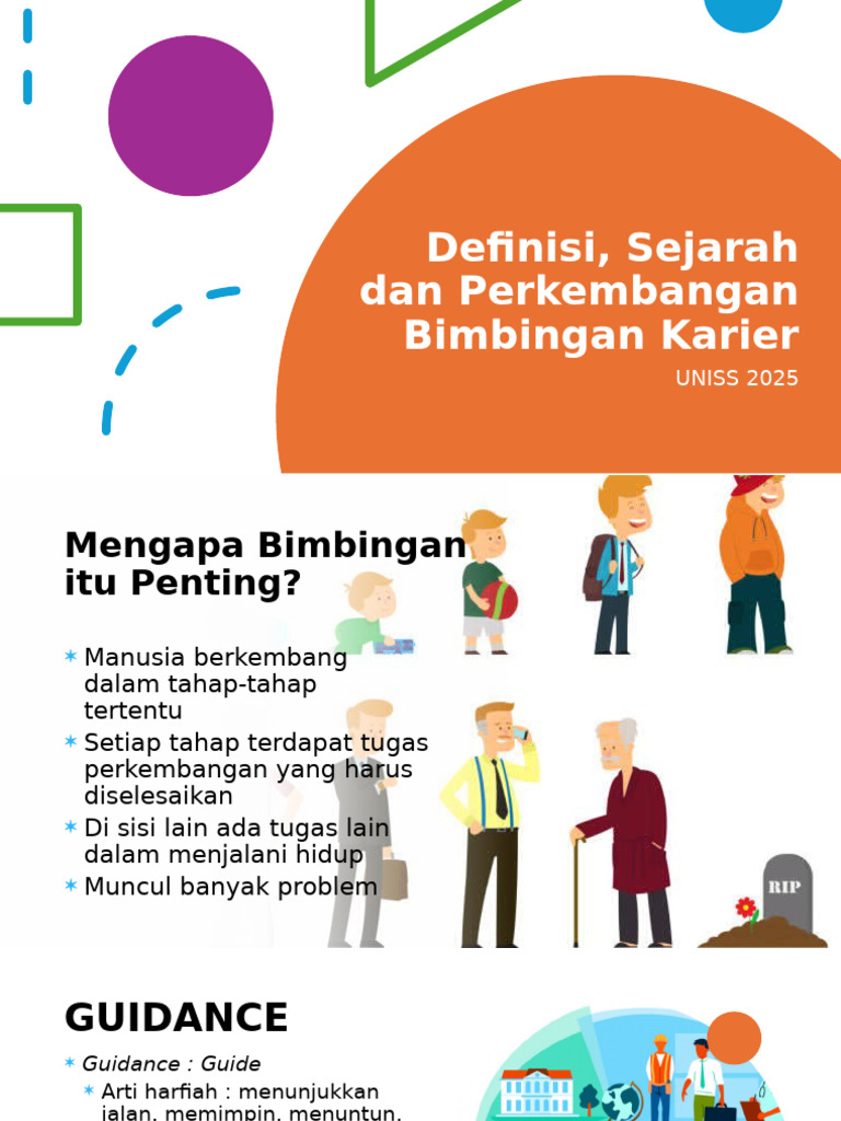 Materi 1 Definisi, Sejarah Dan Perkembangan Bimbingan Karier | PDF