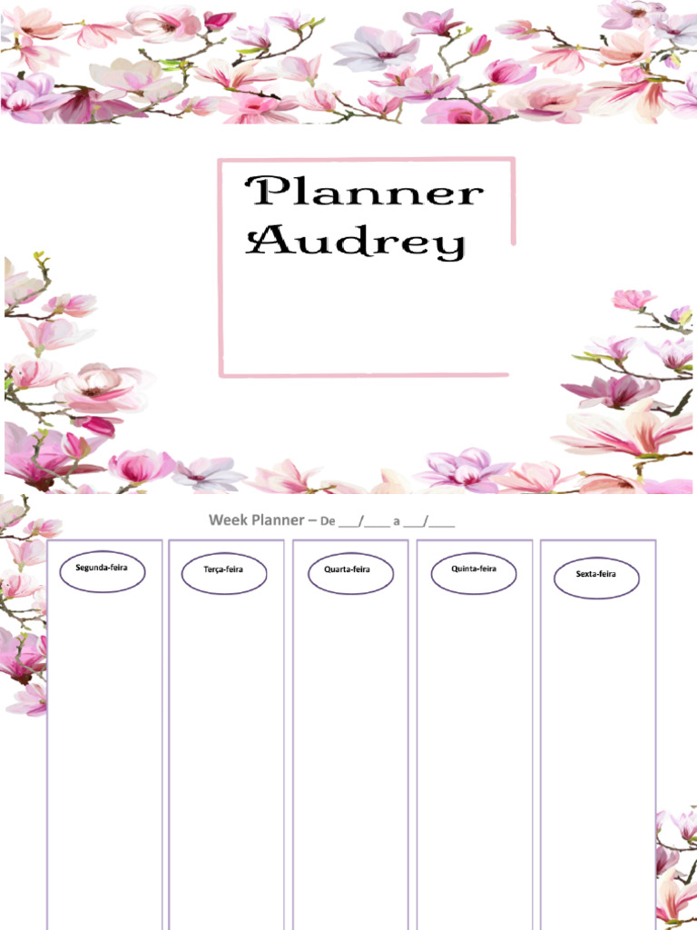 Planner Audrey | PDF