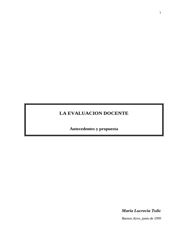 Evaluación y Mejora de la Docencia | PDF | Enseñando | Maestros