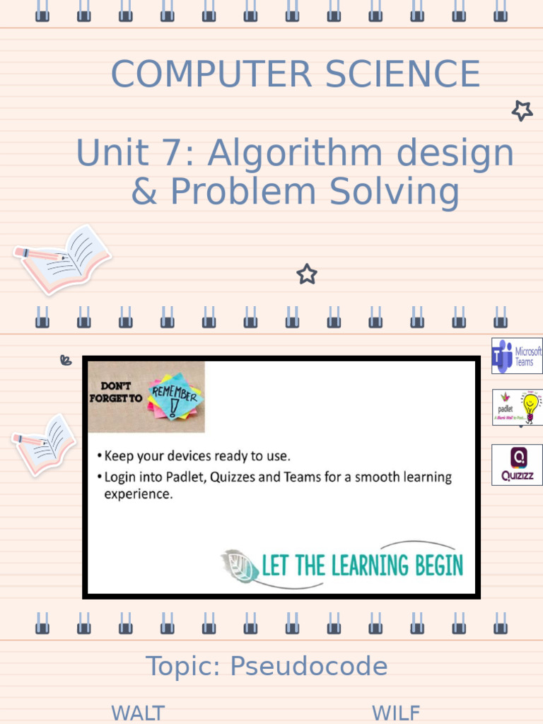Yr10 CS 23-24 T2 W4 L4 Pseudocode Qns | PDF