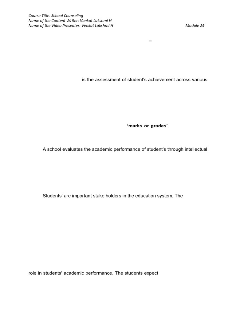 Academic Performance Issues & Interventions | PDF | Learning Disability ...