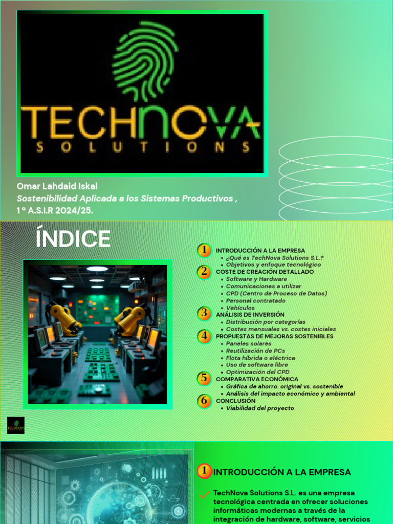 Sostenibilidad en TechNova Solutions S.L. | PDF | Sustentabilidad ...