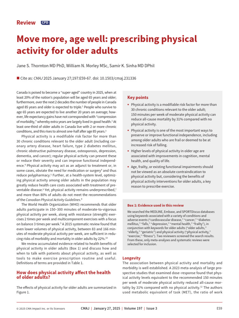 Move More Age Well - Full | PDF | Blood Pressure | Strength Training