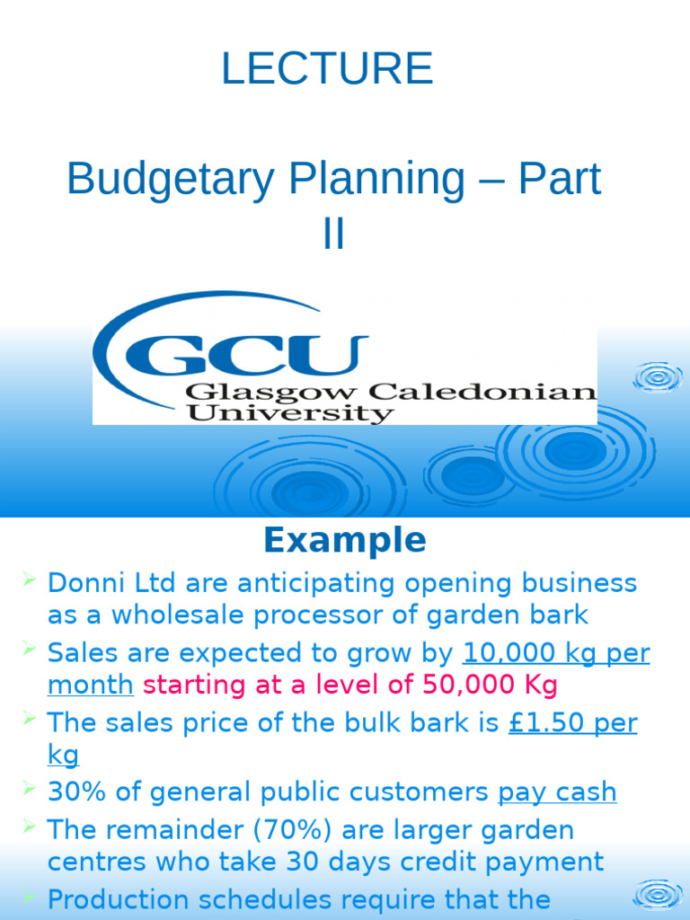 Part 2 Budgeting 2 | PDF | Expense | Financial Accounting