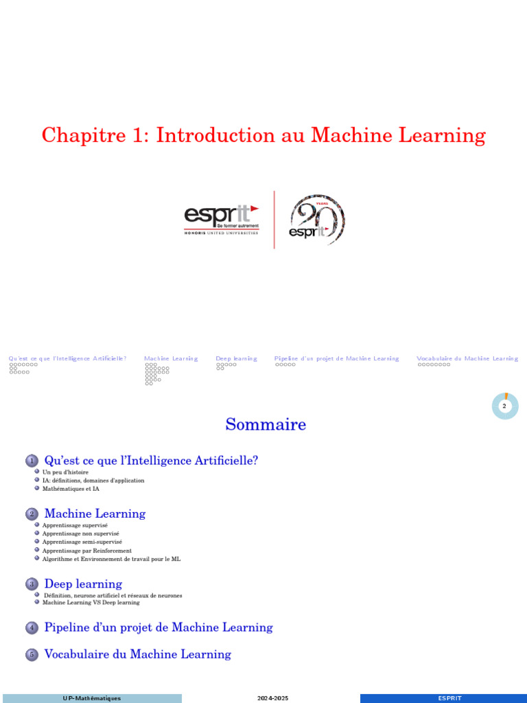 Introduction au Machine Learning et IA | PDF | Apprentissage ...