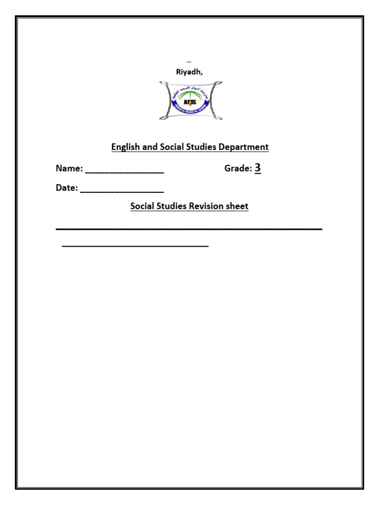 Grade 3 Social Studies - 221225 - 185135 | PDF