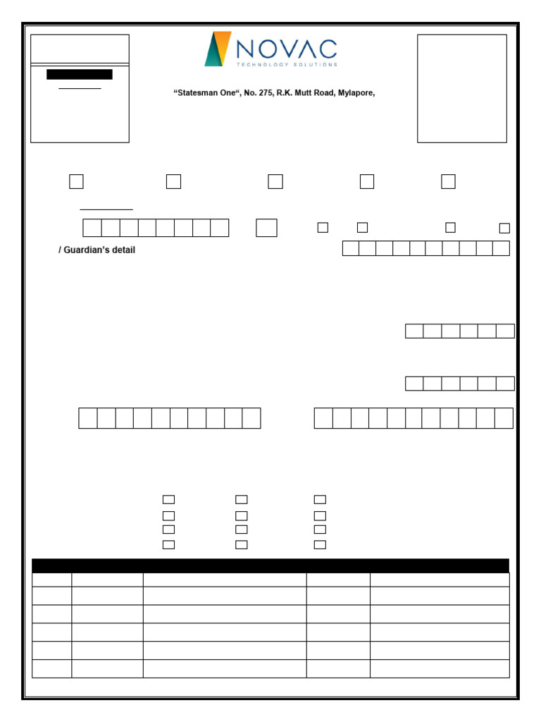 Employment Application Form Template | PDF