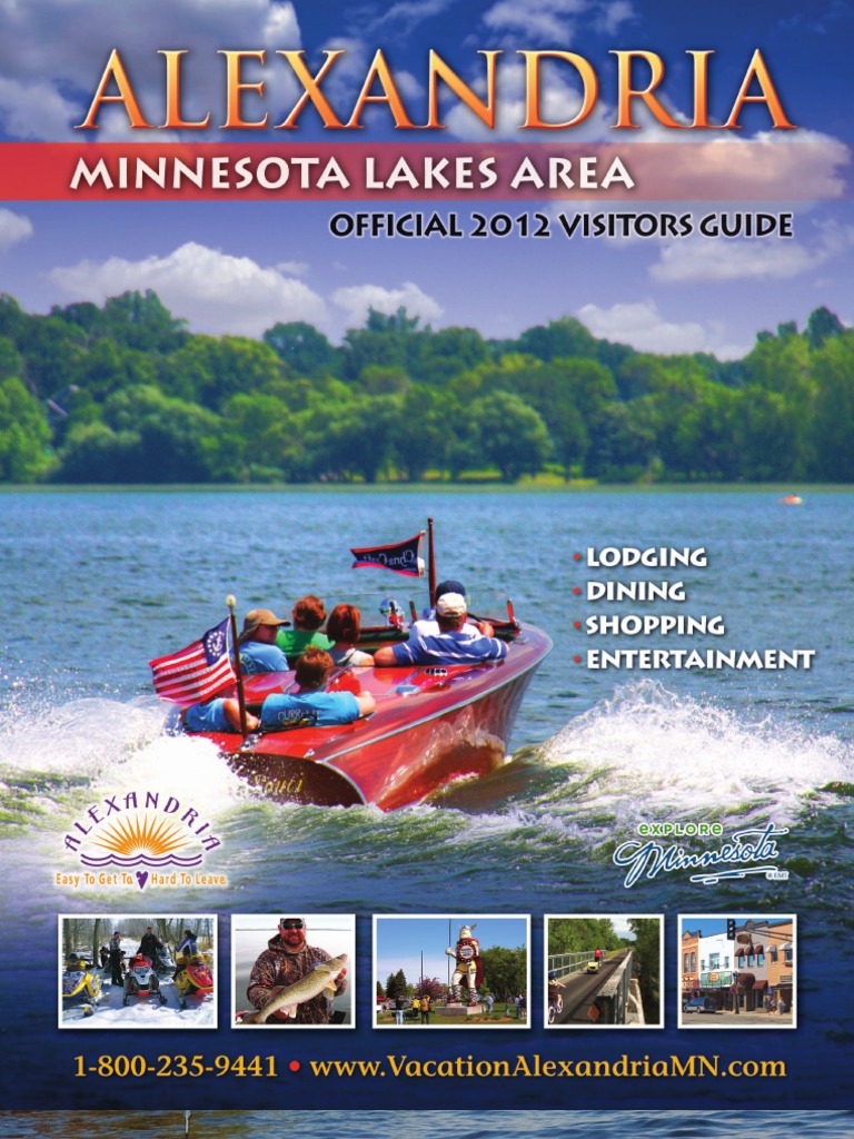 Alexandria MN Lakes Area Official 2012 Visitors Guide PDF Minnesota