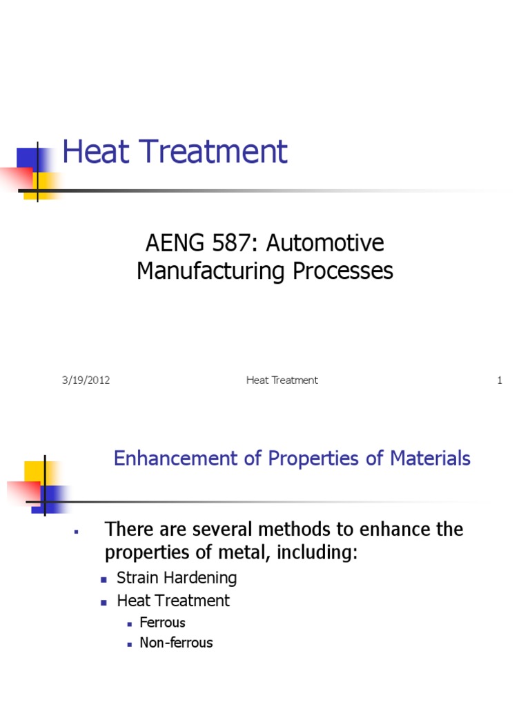 Automotive Heat Treatment Guide | PDF | Heat Treating | Annealing ...