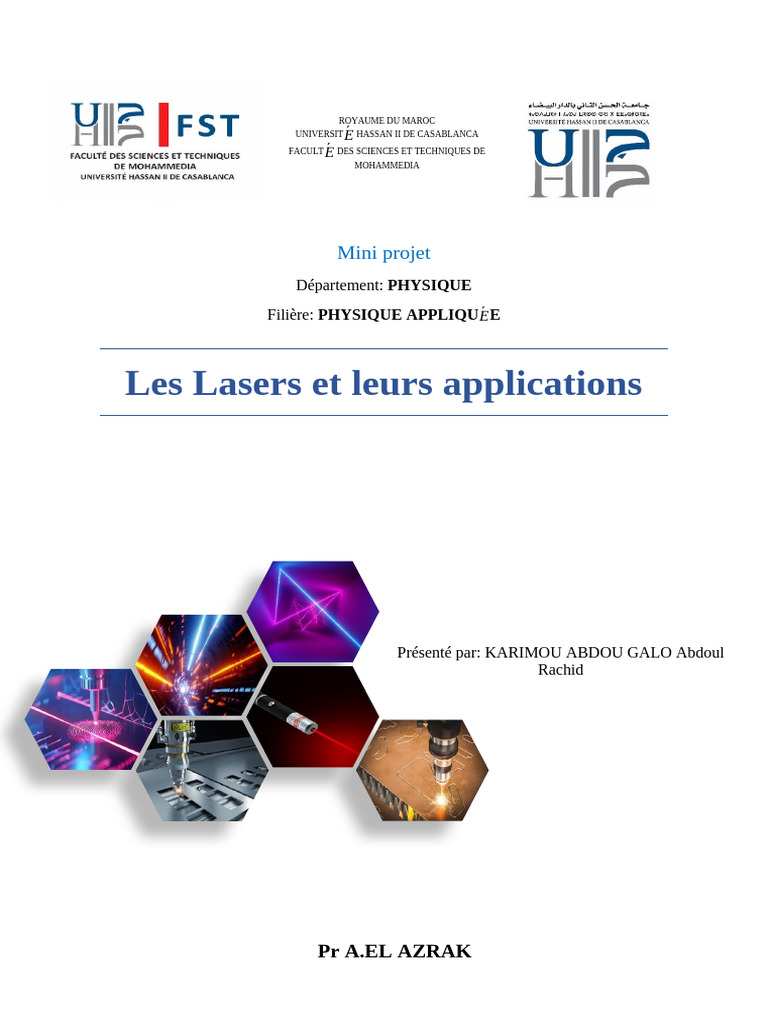 Applications des lasers en physique | PDF | Laser | Diode laser