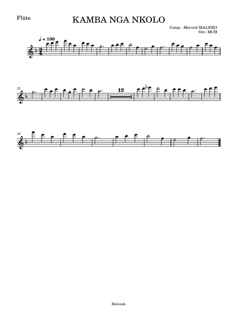 Kamba Nga Nkolo Kin Centre1 Orchestre | PDF