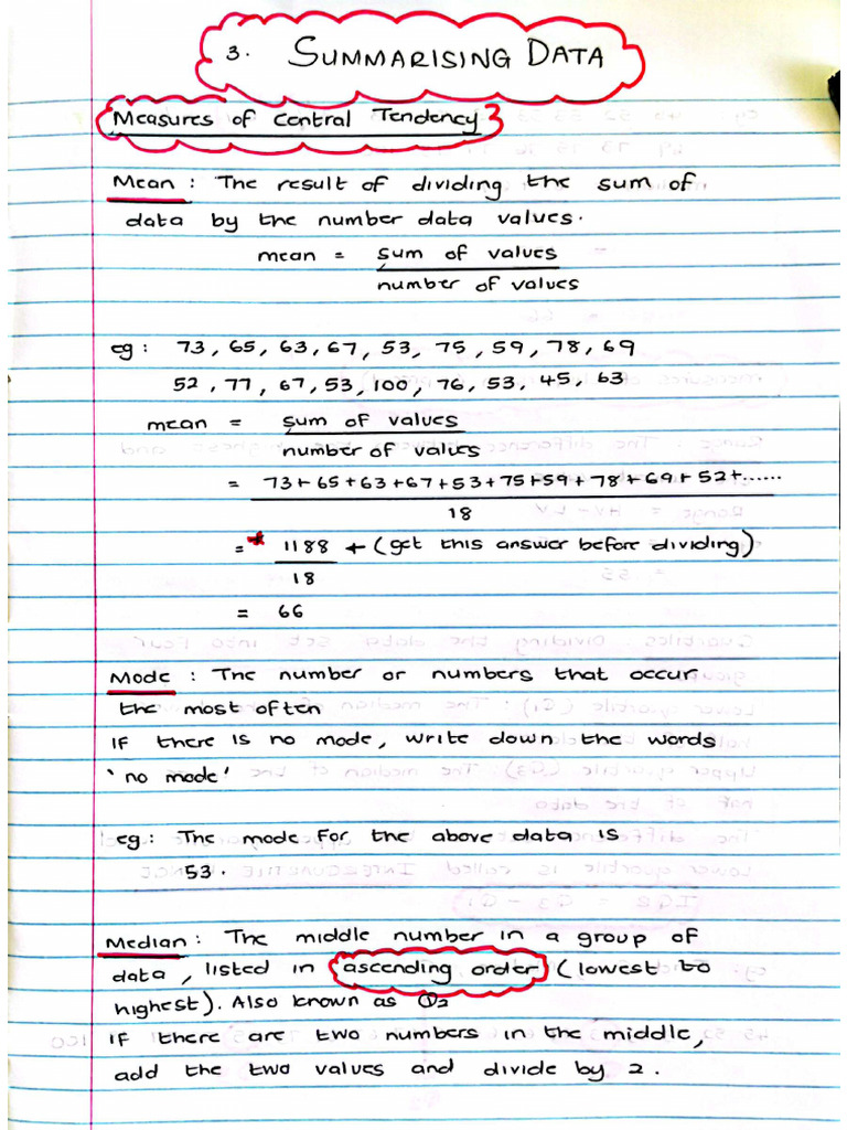Summarisingdata | PDF