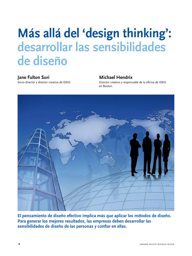 Más Allá Del Design Thinking'. Desarrollar Las Sensibilidades de Diseño ...