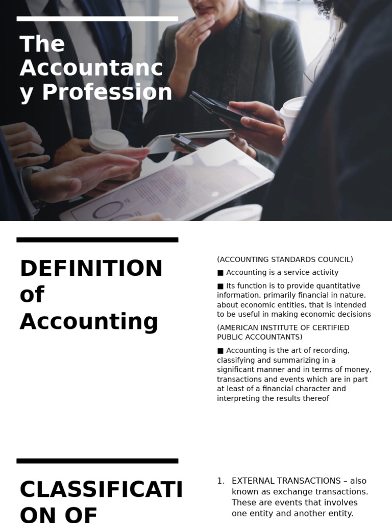 Lesson 1 - The Accountancy Profession | PDF | Accounting | Certified ...