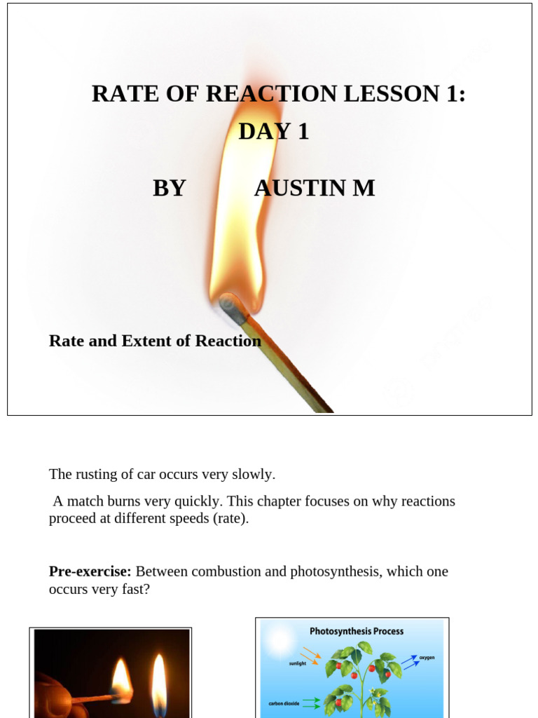 Understanding Reaction Rates and Factors | PDF | Reaction Rate ...