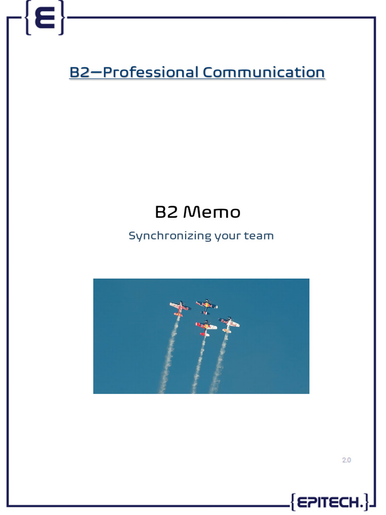 B2 Memo Subject | PDF