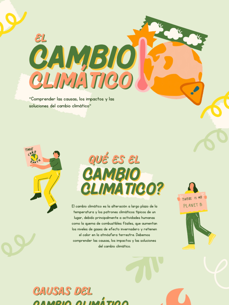 Causas y soluciones del cambio climático | PDF | Gases de efecto ...
