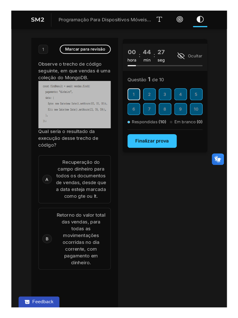 Código e Conceitos em MongoDB e React Native | PDF | Bancos de dados ...