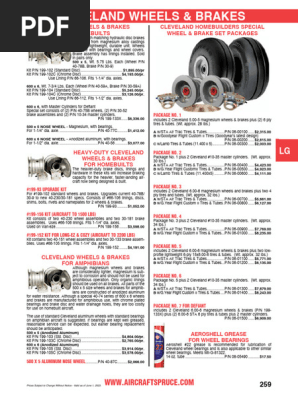 148@オーダー様へ Cleveland Wheels & Brakes for Homebuilts | PDF | Brake | Wheel