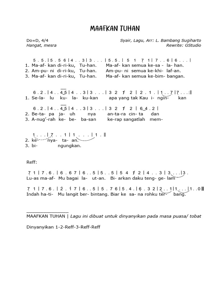 Maafkan Tuhan | PDF