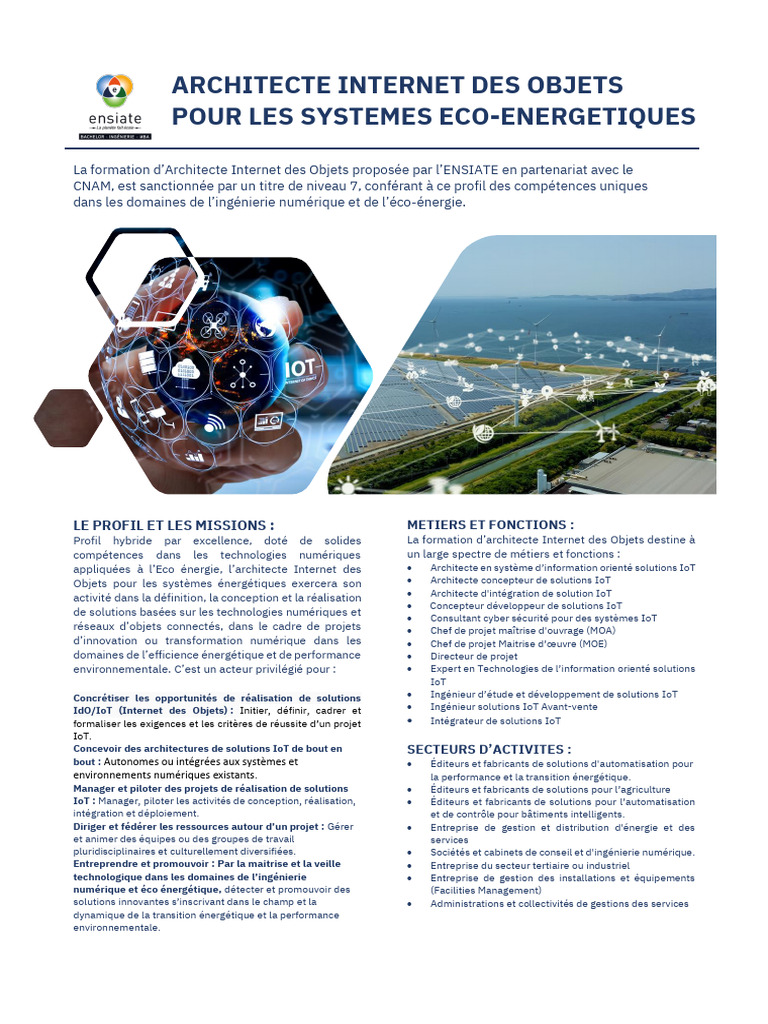 Architecte IoT pour systèmes éco-énergétiques | PDF | Internet des ...