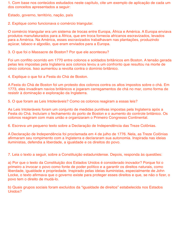 Leis Intoleráveis e Reações Coloniais | PDF | Treze Colônias | Os ...