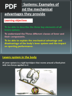 Types of Levers in Sports Mechanics | PDF | Lever | Musculoskeletal System