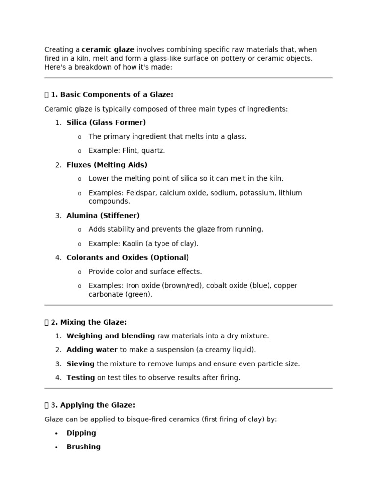 ceramic glaze | PDF