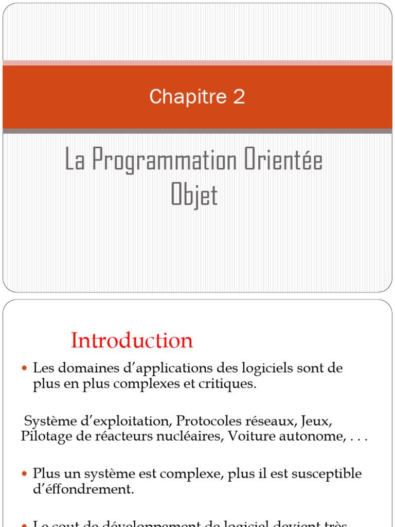 Introduction à la POO en Python | PDF | Python (Langage de ...