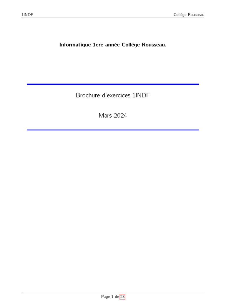 Exercices de programmation en Python | PDF | Structure de contrôle ...